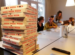 Pizzasessie bij Leer Zelf Online
