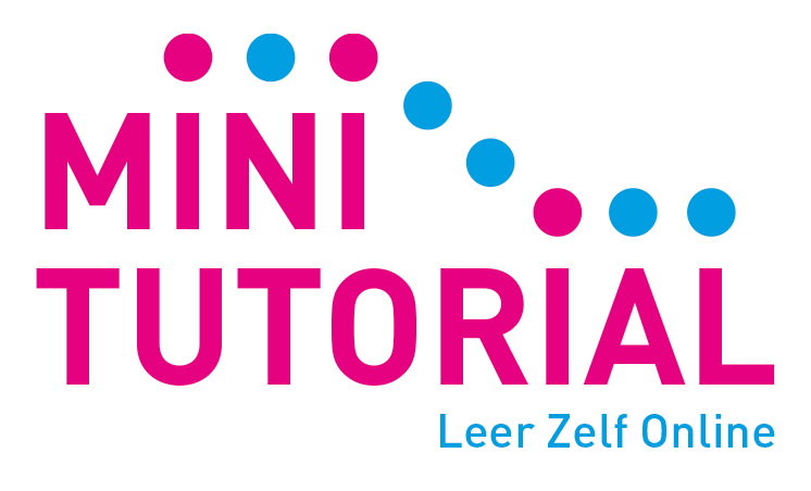 De Mini Tutorial legt ingewikkelde zaken eenvoudig uit.