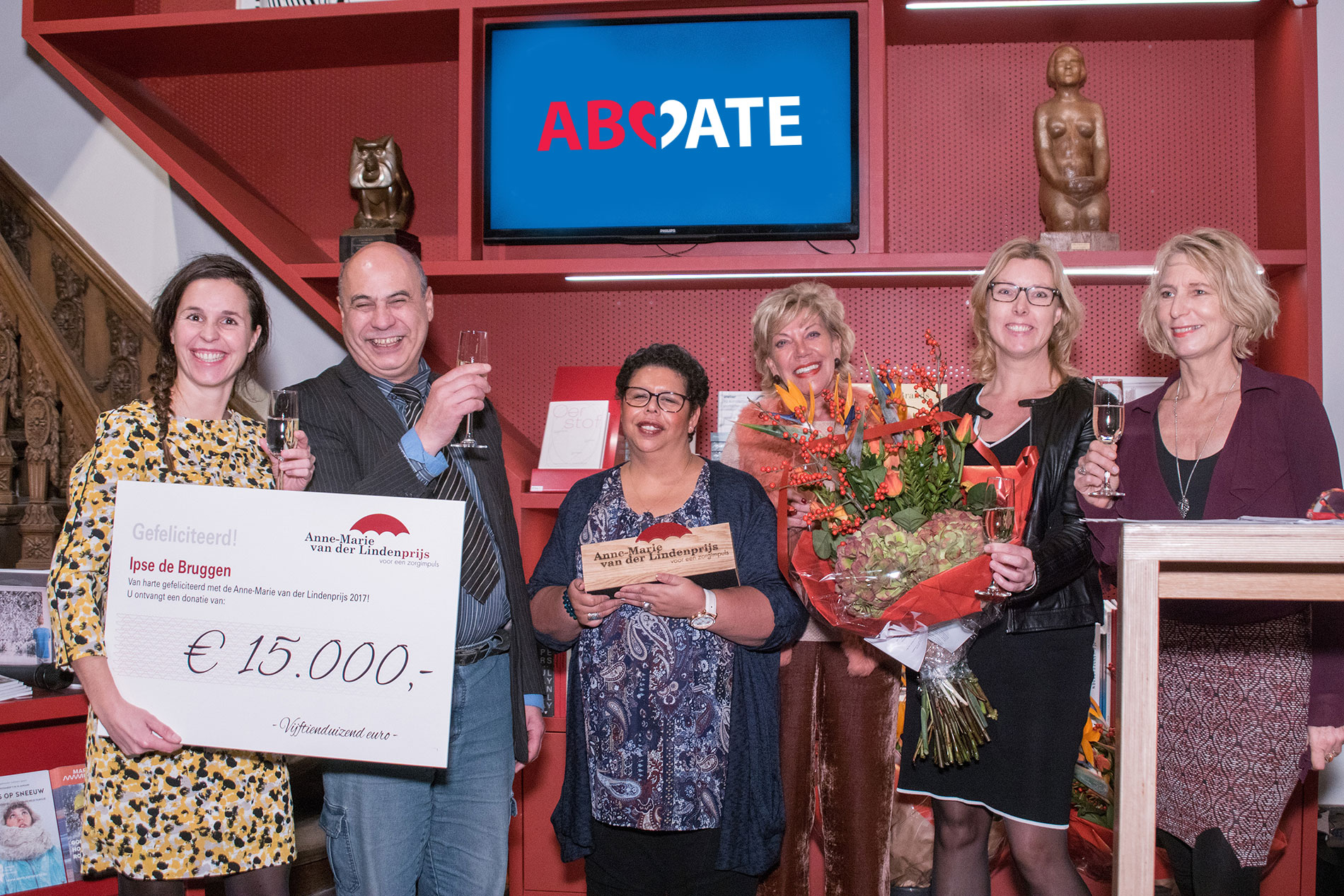 ABCDate trotse winnaar van Anne-Marie van der Lindenprijs!