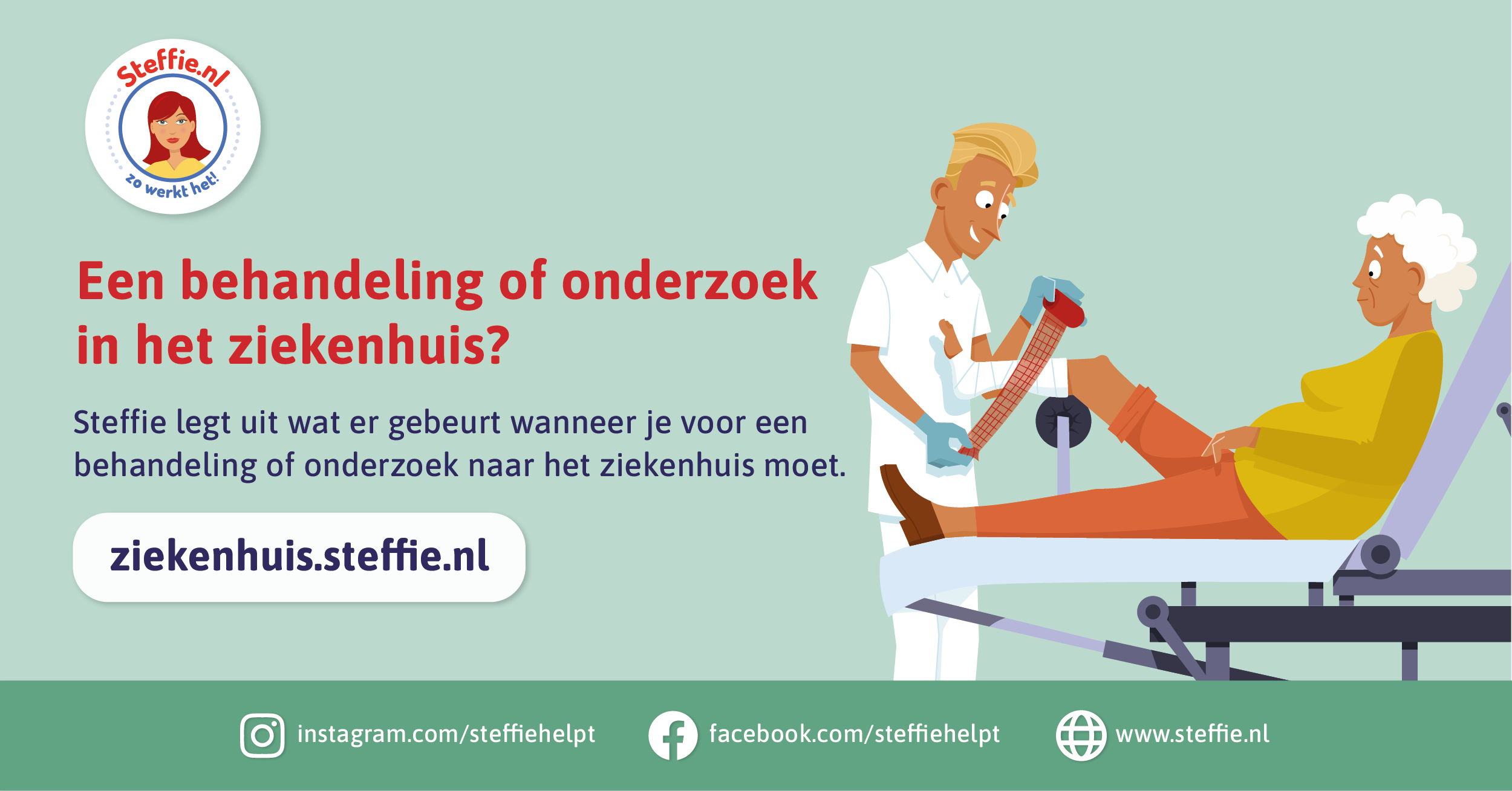 Voor mensen met een verstandelijke beperking levert een bezoek aan een ziekenhuis vaak veel stress op. Steffie kan helpen.